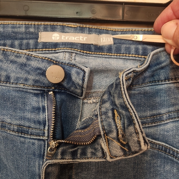 Tractr High Rise Wide Leg Jeans Size 12/31 - Picture 3 of 5